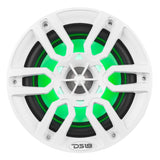 NXL 6.5" 2-Way Coaxial Marine Speaker with LED RGB Lights | 100W RMS 4-Ohm