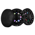 NXL 6.5" 2-Way Coaxial Marine Speaker with Bullet Tweeter and Digital Led Lights | 150W RMS 4-Ohm