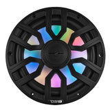NXL 8" 2-Way Coaxial Marine Speaker with Bullet Tweeter and Digital Led Lights | 175W RMS 4-Ohm