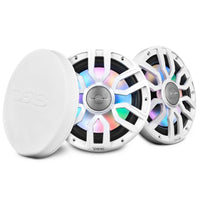 NXL 8" 2-Way Coaxial Marine Speaker with Bullet Tweeter and Digital Led Lights | 175W RMS 4-Ohm