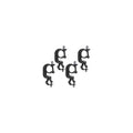 Panasonic ET-PFD50CLAMP Clamps for Hanging ET-PFD565/365 Frames