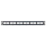 Panduit CPP24WBLY Mini-Com 24-Port Patch Panel, 1RU, Black (Pack of 10)