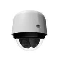 Pelco S7818L-EW0 SP EH7 4K 18X Infrared Environmental Pendant, White Smoke