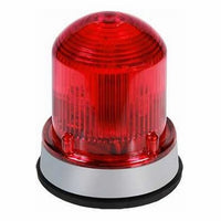 Edwards Signaling 125LEDFR120A 125 LED Flashlight, 120VAC, Red