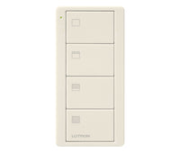Lutron PJ2-4B-TBI-S31 Pico 4-Button 2-Preset Shade Icon Remote - (Biscuit, Satin)