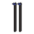 Protech 30624010 PORTALIS Infrared Barrier, 8.2 ft Range, 1-Transmitter and 1-Receiver, 5-Cells, Solar Panel