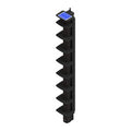 Protech 30840271 SOLARIS Infrared Barrier, Single Face Transmitter, 8 Cells, Anti-Condensation Caps, Solar Panel and Battery, 6.5'