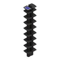 Protech 30840273 SOLARIS Infrared Barrier, Double Face Transmitter / Receiver, 8 Cells, Anti-Condensation Caps, Solar Panel and Battery, 6.5'