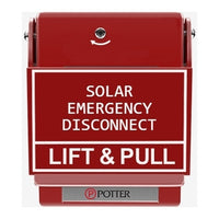 Potter 1000695-24 RMS-6T Wallplate Low Profile, 6T, Red