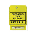 Potter 1000700-7 RMS-1T-WP-LP-KL Special Application Manual Pull Station, SPST, Dual Action Weather Proof Contact, Yellow