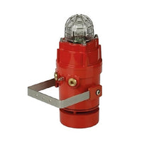 Potter D1XC1X05RAC115CN1A1R/A Radial Alarm 110 dB(A) and 5J Xenon Amber Strobe, 110-120V AC, Red