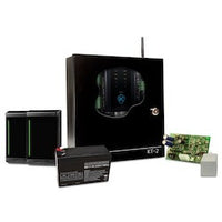 Kantech EK-2M-MTSG KT-2M Expansion Kit with KT-2-M Door Controller (1), KT-SG-MT Readers (2), KT-PTC1640UG Transformer (1), KT-PS4085 Power Supply (1), and KTBATT-12 Battery (1)