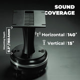 PRO-DK 1" Compression Driver with 3.5" x 4.4" Wave Guide Horn | 360W Peak 8-Ohm, Neodymium Magnet