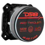 3.8" Super Bullet Tweeter | 250W RMS 1.5" Titanium 8-Ohm Vc