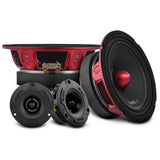 Pro Audio Loudspeakers Package - Pair 6.5" Speakers + Pair of Tweeters