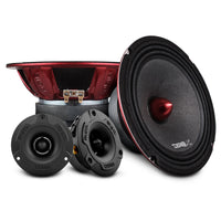 Pro Audio Loudspeakers & Tweeters Package - Pair PRO-X8.4BM + Pair of PRO-TW1X/BK