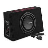 10” Amplified Shallow Subwoofer Enclosure for Pickup Trucks