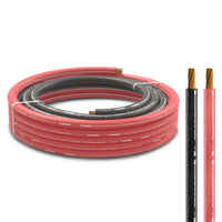 8-GA Ultra Flex CCA Ground Power Cable 5 Ft Black and 20 Ft Red Kit