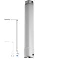 Pelco SP01-146B-SW 1.5" NPT Extension, 1m Length, White