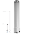 Pelco SP01-146A-AW 1.5" NPT Fixed-Length Extension for Spectra Pendant Mounts, 300m, White