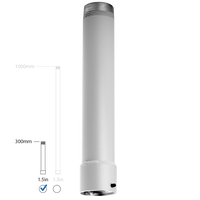 Pelco SP01-146A-AW 1.5" NPT Fixed-Length Extension for Spectra Pendant Mounts, 300m, White