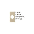 Hubbell KP7AL Ceiling Mount Wall Mount Plate, Keypad RCPT.1.41 ID Plate, Almond