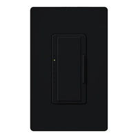Lutron SC-1-TF Claro 1 Gang Wall Plate for Decorator-Style Dimmers; Switches; and Outlets; Satin Finish; Truffle