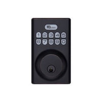 IQ IQDLK-PGOK-MB PowerG Smart Deadbolt with Key Override, Matte Black