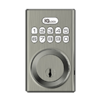 IQ IQDLK-PGOK-SN PowerG Smart Deadbolt with Key Override, Satin Nickel