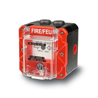 Federal Signal CP-BG-N-R-1-FFN-00-3 1/2 NPT Flameproof and Hazardous Location Break Glass, Single Switch, Lift Flap, Red