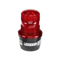 Federal Signal LP3S-012-048R LP3 Series StreamLine Low Profile Strobe Light, 12/48VAC, Surface Mount, Red