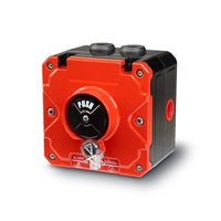 Federal Signal CP-PB-N-R-2-NNN-00-4 Push Button Call Point, Dual/Screw Terminal, 1/2 NPT, No Lift Flap, Red