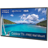 Neptune NT553 55" Partial Sun Outdoor 4K HDR Smart TV with Tilting Wall Mount