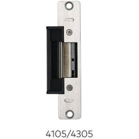 RCI 4105 4 Series Centerline Strikes, Fail Secure, 1-1/8"W x 5-7/8"H, 24VAC/VDC