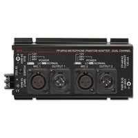 RDL FP-MPA2 FLAT-PAK Series Dual Microphone Phantom Adapter 12/ 24/ 48 Vdc, XLR Jack Connections