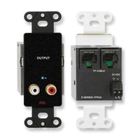 RDL DB-TPR2A Active Two-Pair Receiver, Twisted Pair Format-A, Stereo RCA Jack Outputs