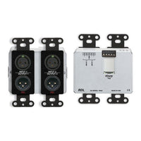 RDL DDB-RN42 Wall-Mounted Bi-Directional Mic/Line Dante Interface 4 x 2