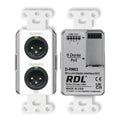 RDL D-RN02 (2)Wall-Mounted Mic/Line Dante Interface, 100Mbps