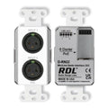 RDL D-RN22 Wall-Mounted Bi-Directional Mic / Line Dante Interface 2x2