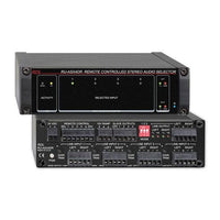 RDL RU-ASX4DR Remote Controlled Stereo Audio Selector with VCA 4x1