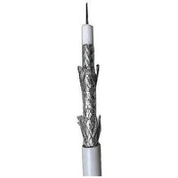 ADI PRO RN-7001158 RN-70011518 RG6 CCS Quad-Shielded CATV Cable, 1000' Reel in Box, White