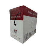 ADI PRO RN-7002108 RG6 Dual-Shielded CATV Cable, 60% AL Braid, 18/1 CCS, Non-Plenum, 1000' (304.8m) Pull Box, Black