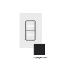 Lutron RRST-HN4B-MN Sunnata RF 4-Button Hybrid Keypad for RA3 Systems; 150W LED; Neutral Required; Single Pole; 120V; Midnight