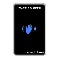 RCI 910TC Touchless Wave-to-Open Switch, Waving Hand Logo, Black