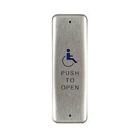 RCI 941HPMO X 32D Dormakaba RCI Mullion Push Plate Handicap