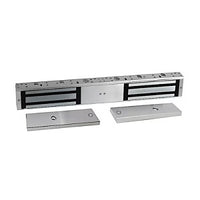 RCI RCIF8325DSS/SCSX28 Double MultiMag Electromagnetic Lock with Door Status and Security Condition Sensors, Satin Aluminum