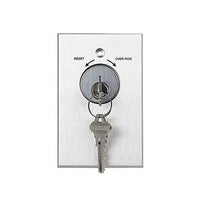 RCI 960NDMAx28 960 Series Narrow Tamper Resistant Key Switch Maintained, Rutherford Control, Aluminum