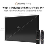 SunBrite SB-FS-75-BL 75" Solis 4K Full-Sun Outdoor Smart TV