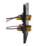 Speaker Snap SSKPB24 Keystone Binding Posts Snap Lock Connectors Compatible with 12 to 24 Gauge Speaker Wire, Black, 12 pairs