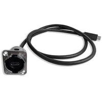 Switchcraft EHUSB31CFCM EH Series USB Type-C Connector with 3' Cable, Nickel